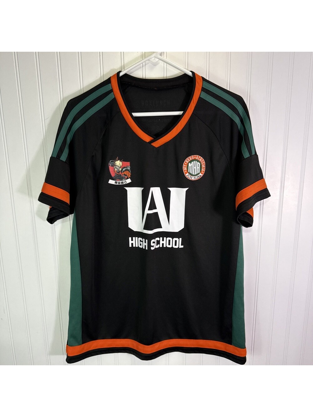 BoxLunch My Hero Academia Katsuki Bakugo Soccer Jersey XL Black